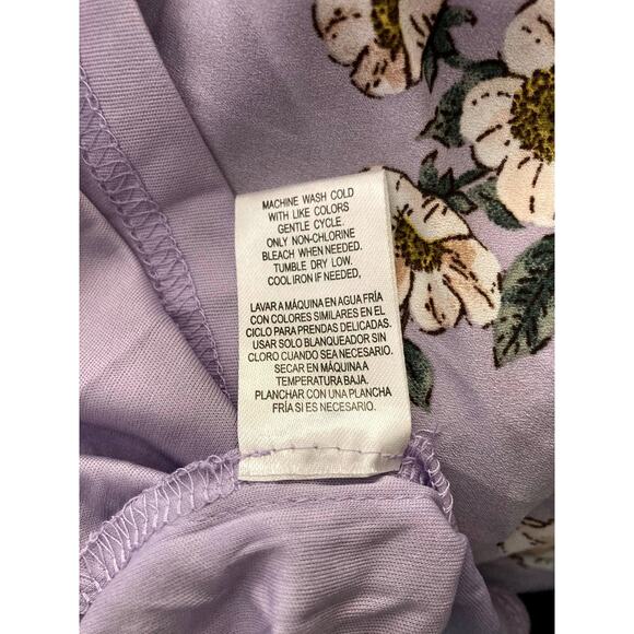 DR2 by Daniel Rainn Smocked 3/4 Sleeve Mini Dress Sz Medium in Lavender NWT - Picture 8 of 8